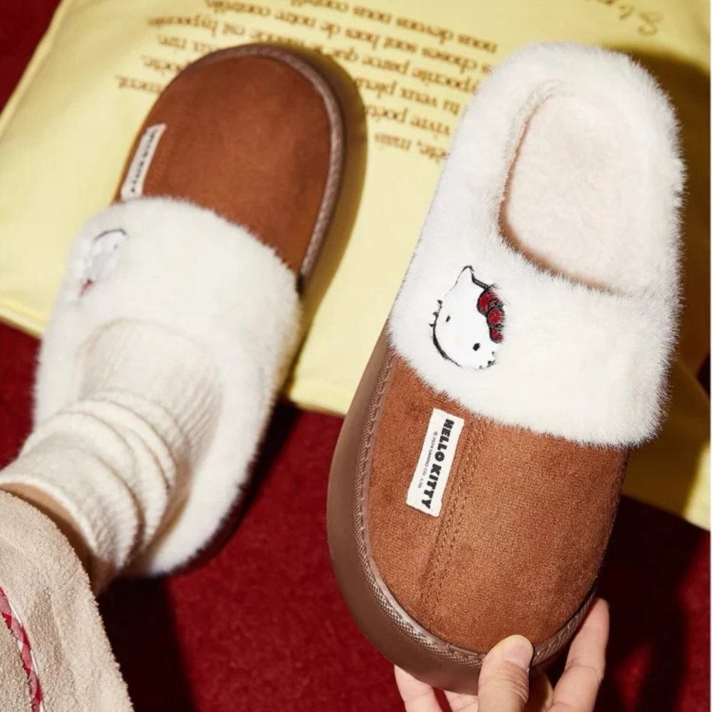 Hello Kitty Plush Slippers