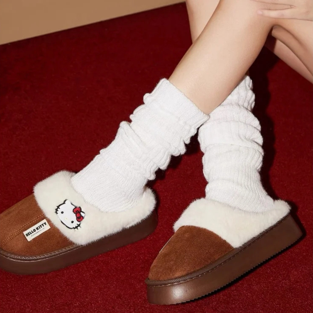 Hello Kitty Plush Slippers