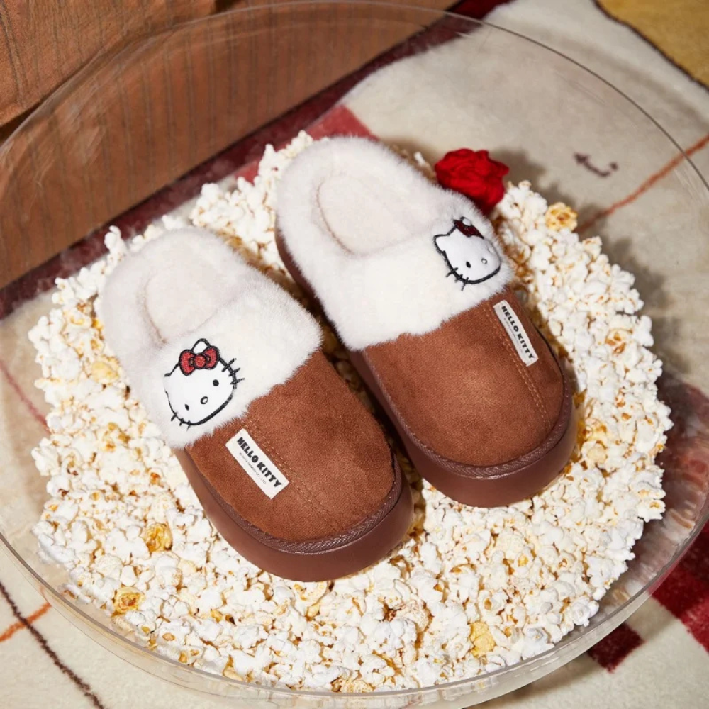 Hello Kitty Plush Slippers