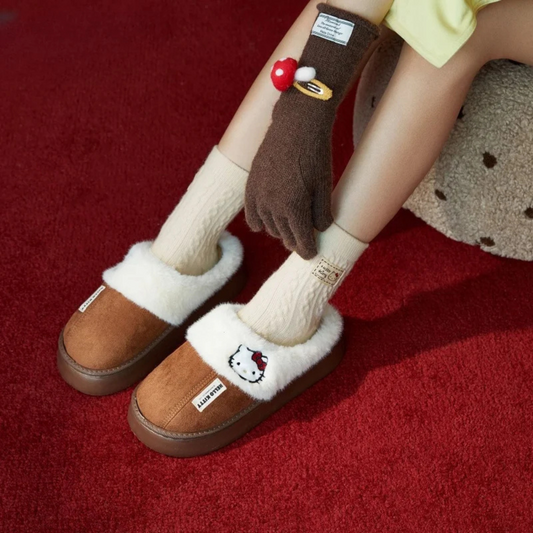 Hello Kitty Plush Slippers